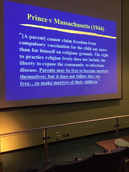 Legal Foundation for Compulsory Vaccination during Measles Epidemic