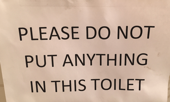 A Sign in Our Office --Needs Clarification