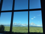 Grand Tetons from Jackson Lodge