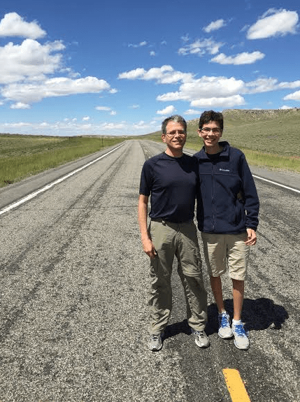In Wyoming often there are stretches of nearly deserted highways 