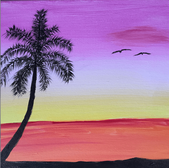 From recent painting class (it's an improvement from stick figure drawing)