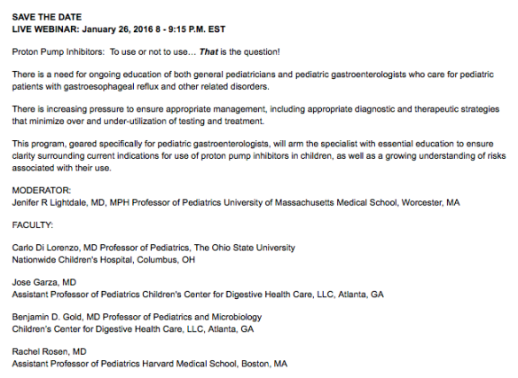This Webinar Will Review Issues with Regard to Optimal PPI Usage and Includes My Esteemed Colleagues (Dr. Gold and Dr. Garza)