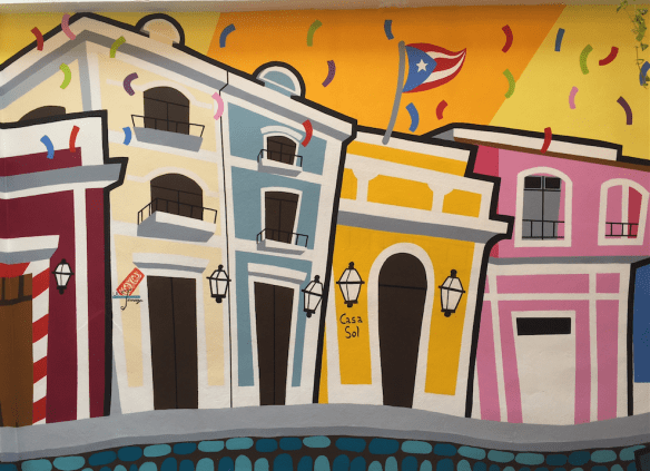 Mural, Old town San Juan