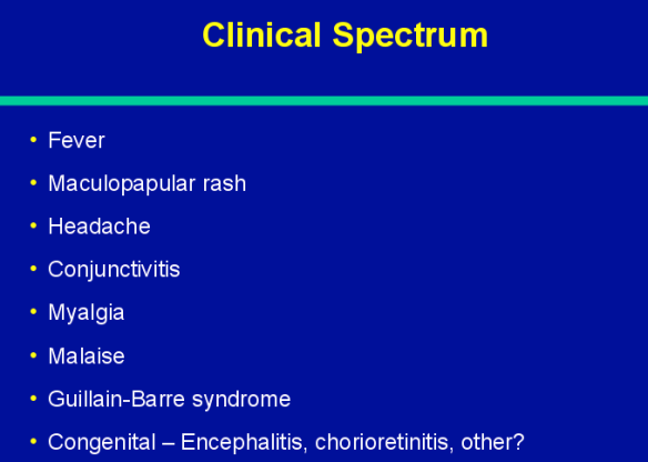 Most are asymptomatic. The clinical spectrum in those with symptoms are noted above.